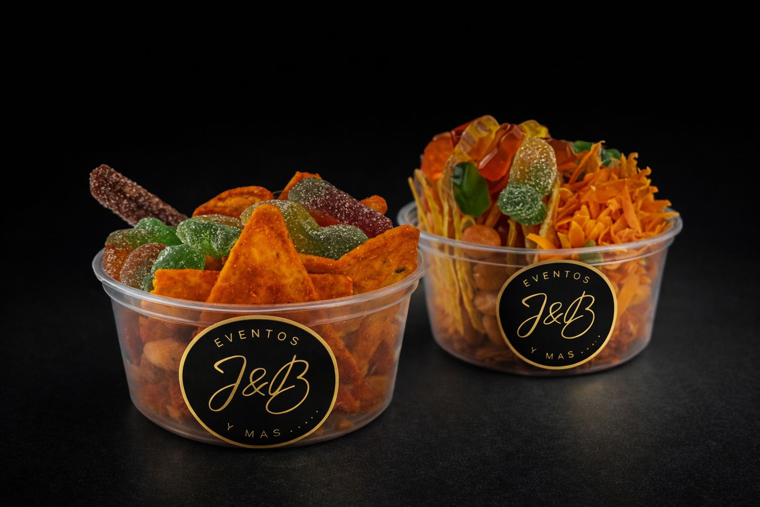 Snacks botaneros para barras de comida en fiestas